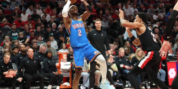 SGA35+9杨瀚森再遭DNP 开拓者22分逆转送雷霆赛季首败