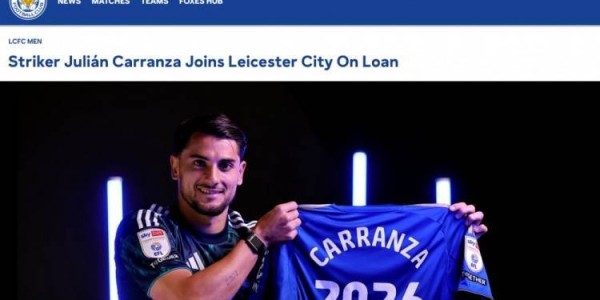 官方：阿根廷前锋卡兰萨从费耶诺德租借到莱斯特城，为期一个赛季